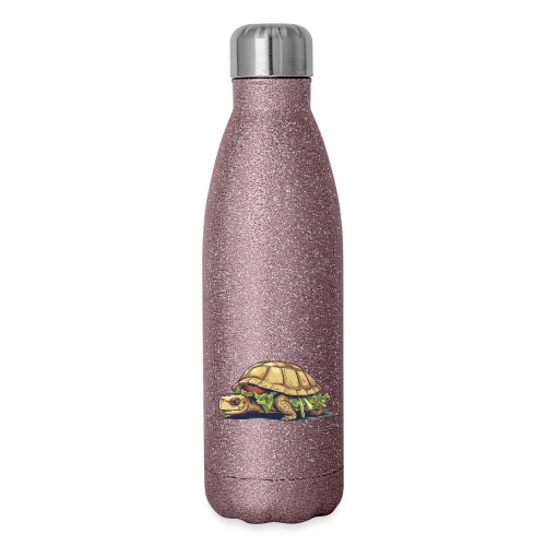 Turtle Sandwich Sticker n' Tee Version - Insulated Stainless Steel Water Bottle