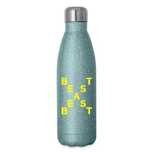 All Beast Bold distressed logo - Insulated Stainless Steel Water Bottle