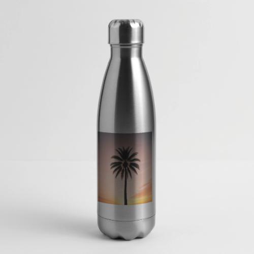 palm peace - 17 oz Insulated Stainless Steel Water Bottle