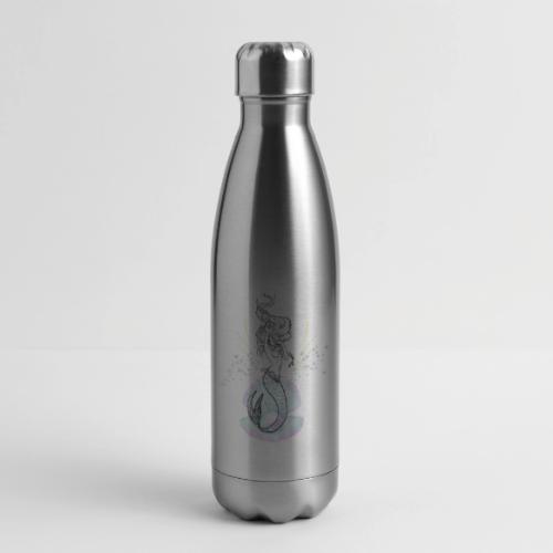 Mermaid Ocean Goddess In Shell - Fairytale Design - 17 oz Insulated Stainless Steel Water Bottle