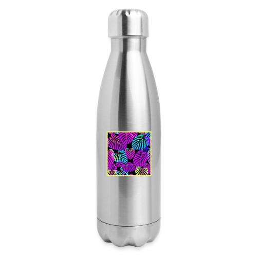 NeonLeaf Harmony Vibrant Pattern - 17 oz Insulated Stainless Steel Water Bottle