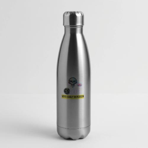 Collectivism Kills Transparent Design - 17 oz Insulated Stainless Steel Water Bottle