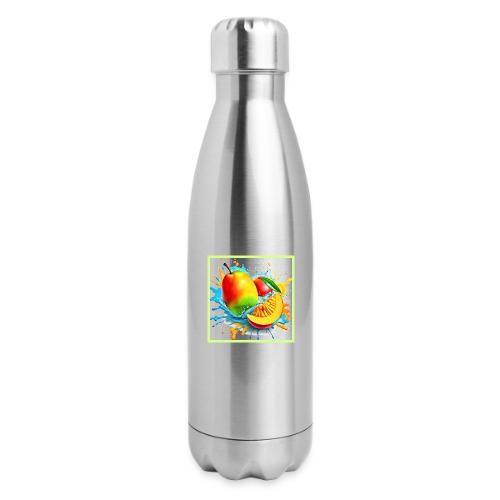 Tropical Mango Treat - 17 oz Insulated Stainless Steel Water Bottle