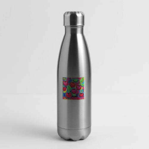 Pop Art Cherry Burst - 17 oz Insulated Stainless Steel Water Bottle