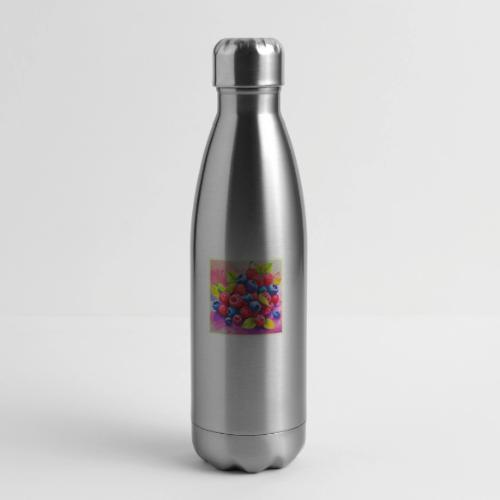 Colorful Berry Feast - 17 oz Insulated Stainless Steel Water Bottle