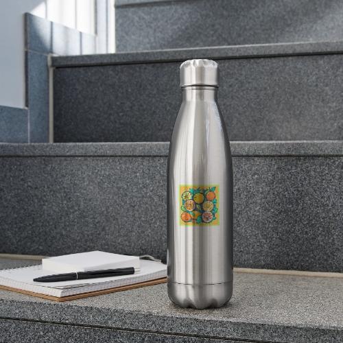 Citrus Fruit Art Design - 17 oz Insulated Stainless Steel Water Bottle