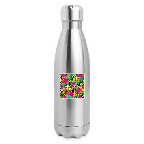 Dragon Fruit Vivid Pattern - 17 oz Insulated Stainless Steel Water Bottle