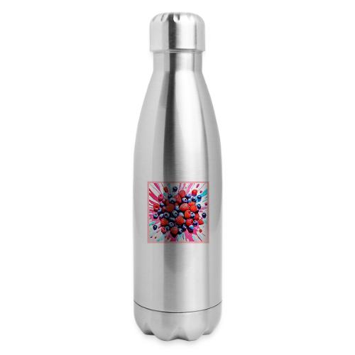 Berry Blast: Fruity Fun - 17 oz Insulated Stainless Steel Water Bottle