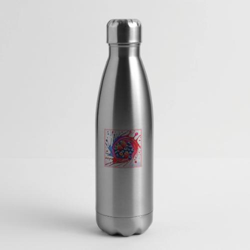 Berry Splash: Color Burst - 17 oz Insulated Stainless Steel Water Bottle