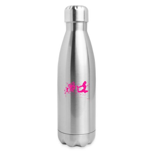 yoga_002 - 17 oz Insulated Stainless Steel Water Bottle