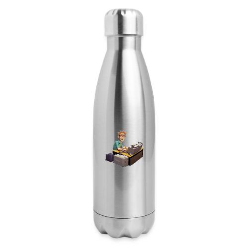 Hard At Work - 17 oz Insulated Stainless Steel Water Bottle