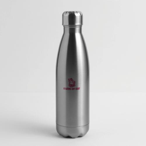I love my cat - 17 oz Insulated Stainless Steel Water Bottle