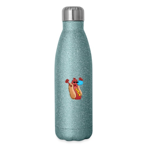 Hot dog clean mask - 17 oz Insulated Stainless Steel Water Bottle