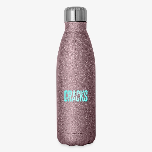 Cracks in the Ice Title White - 17 oz Insulated Stainless Steel Water Bottle