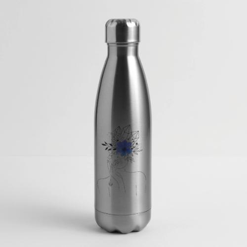Third Eye Flower Goddess - Crystal Design - 17 oz Insulated Stainless Steel Water Bottle