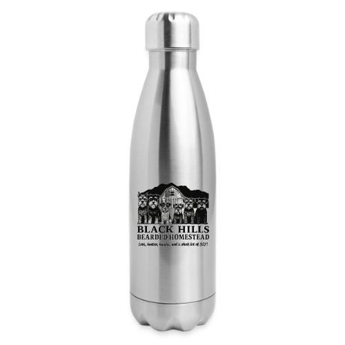 BH Bearded Homestead Logo Merch - 17 oz Insulated Stainless Steel Water Bottle