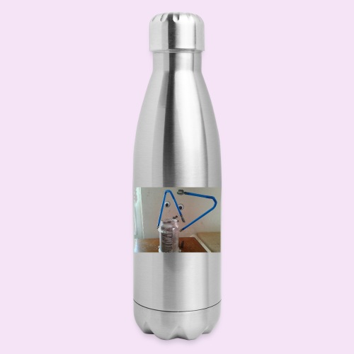 Happy robot can - 17 oz Insulated Stainless Steel Water Bottle