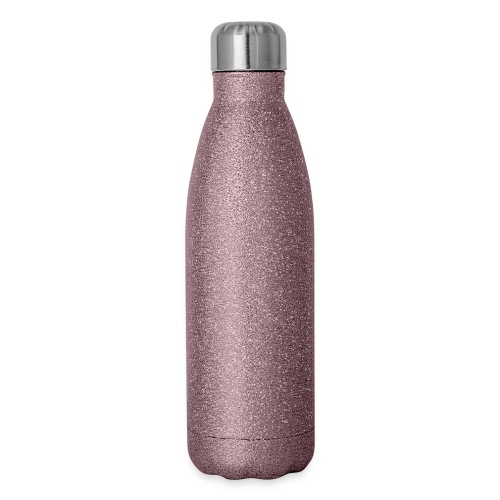 Merch with White Logo - Insulated Stainless Steel Water Bottle