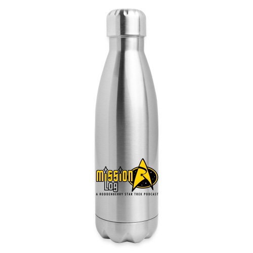 Logo Wide 2 Color Black Text - 17 oz Insulated Stainless Steel Water Bottle