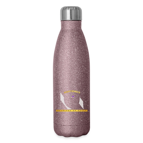 Nightwing All White Logo - 17 oz Insulated Stainless Steel Water Bottle