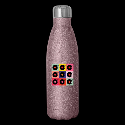 Records in the Fashion of Warhol - Insulated Stainless Steel Water Bottle