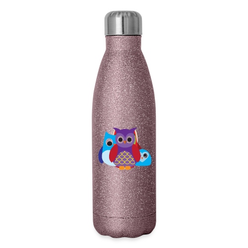 Cute Owls Eyes - 17 oz Insulated Stainless Steel Water Bottle