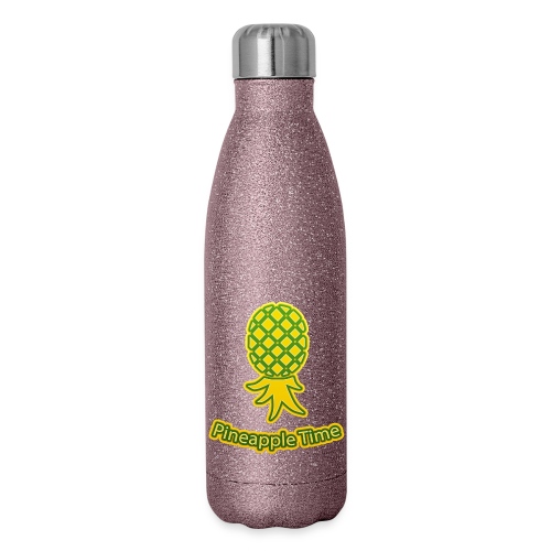 Swingers - Pineapple Time - Transparent Background - Insulated Stainless Steel Water Bottle