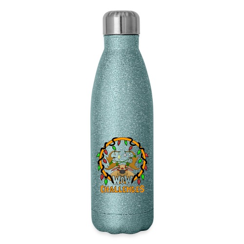 WoW Challenges Holiday Tauren WHITE - Insulated Stainless Steel Water Bottle