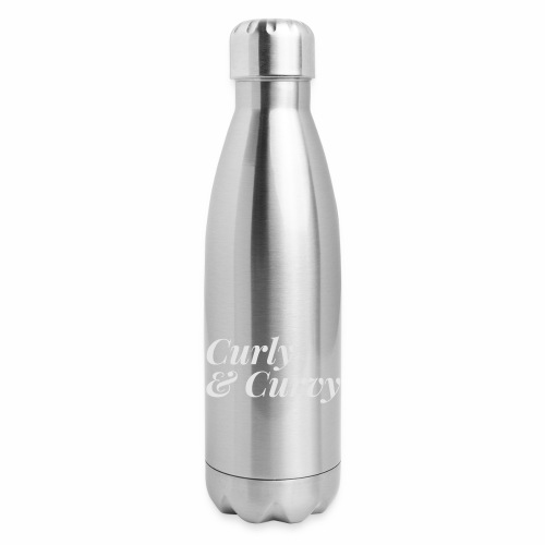 Curly & Curvy Women's Tee - 17 oz Insulated Stainless Steel Water Bottle