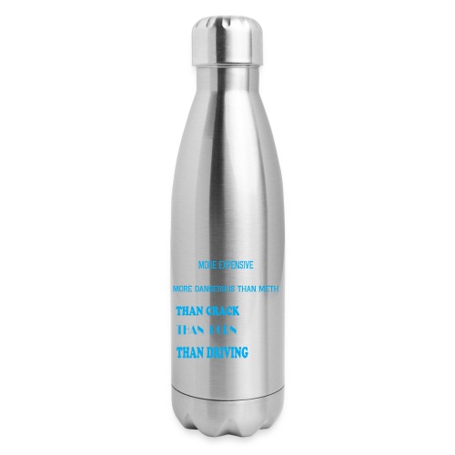 Something about SKYDIVING ! - 17 oz Insulated Stainless Steel Water Bottle