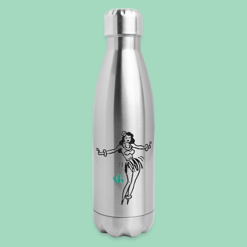 Big Hula Girl - 17 oz Insulated Stainless Steel Water Bottle