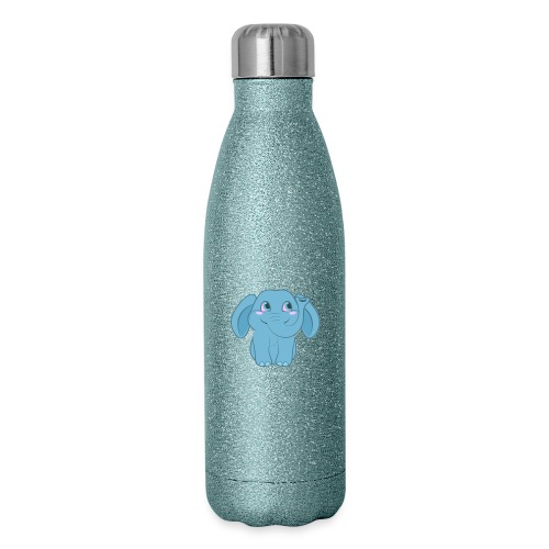 Baby Elephant Happy and Smiling - Insulated Stainless Steel Water Bottle