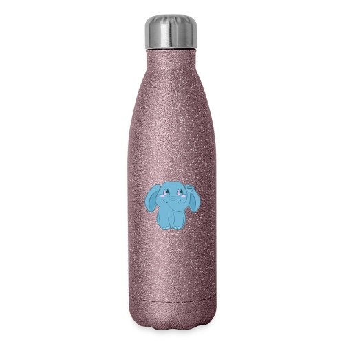 Baby Elephant Happy and Smiling - Insulated Stainless Steel Water Bottle