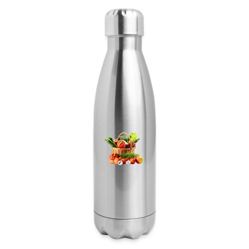 Vegetable transparent - 17 oz Insulated Stainless Steel Water Bottle