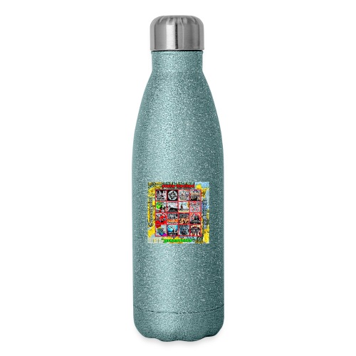 Meme Grid - Insulated Stainless Steel Water Bottle