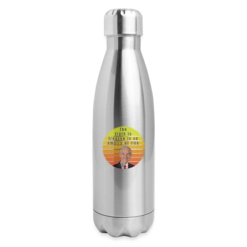 The Truth is Treason in an empire of lies - 17 oz Insulated Stainless Steel Water Bottle