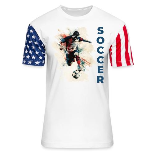 Soccer Power Move - Unisex Stars & Stripes T-Shirt