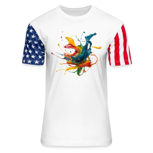 Chromatic Flow - Unisex Stars & Stripes T-Shirt