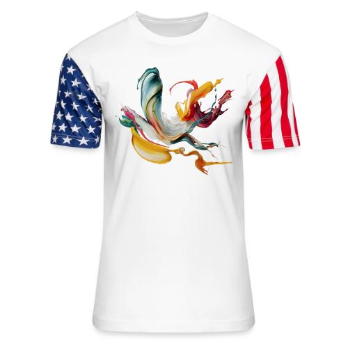 Abstract Chaos - Unisex Stars & Stripes T-Shirt