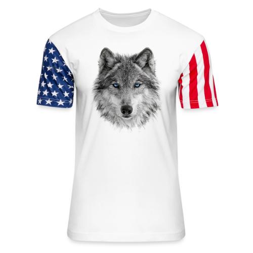 Frost-Eyed Alpha - Unisex Stars & Stripes T-Shirt