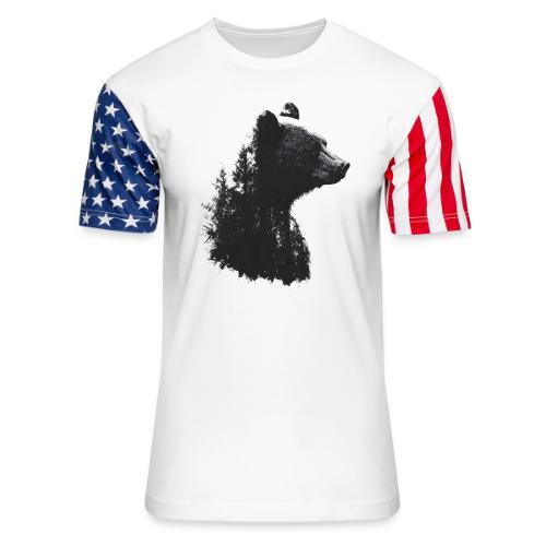 Forest Within the Bear - Unisex Stars & Stripes T-Shirt