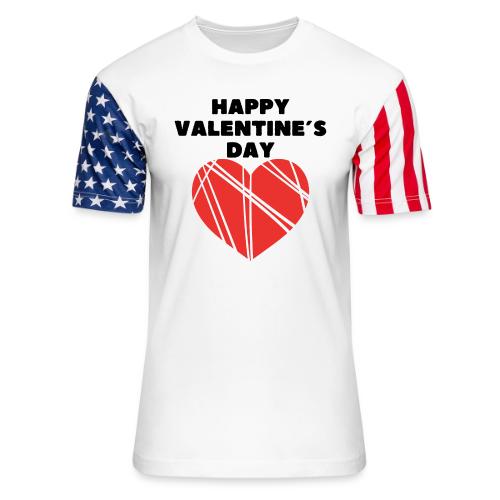 Valentine's Day Fashion February 14, Love Day. - Unisex Stars & Stripes T-Shirt