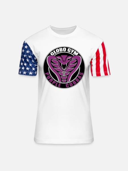 Globo GYM - Unisex Stars & Stripes T-Shirt - white