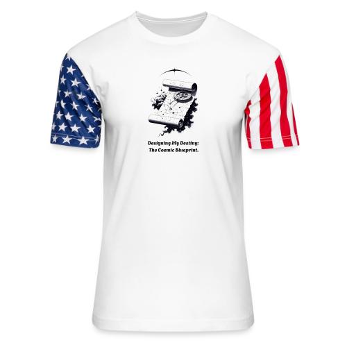 Cosmic Blueprint T-Shirt - Unisex Stars & Stripes T-Shirt