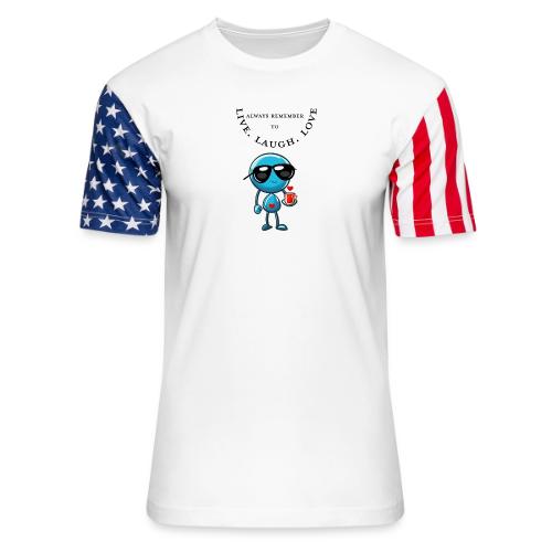 Always Remember to live laugh love - Unisex Stars & Stripes T-Shirt
