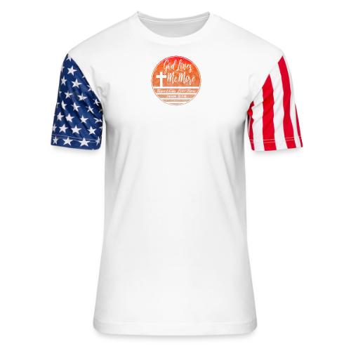 God Loves Me More Shirt – John 3:16 Christian - Unisex Stars & Stripes T-Shirt