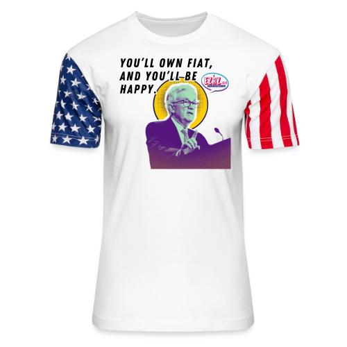 Jerome Powell: Fiat Currency - Unisex Stars & Stripes T-Shirt