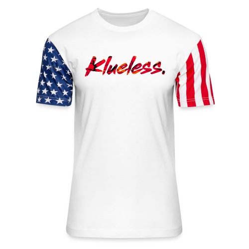 Klueless Logo.RED Edition - Unisex Stars & Stripes T-Shirt