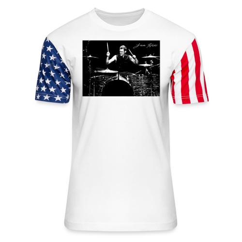 Landon Hall On Drums - Unisex Stars & Stripes T-Shirt