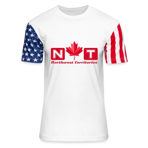 Canada: Northern Identity Emblem - Unisex Stars & Stripes T-Shirt